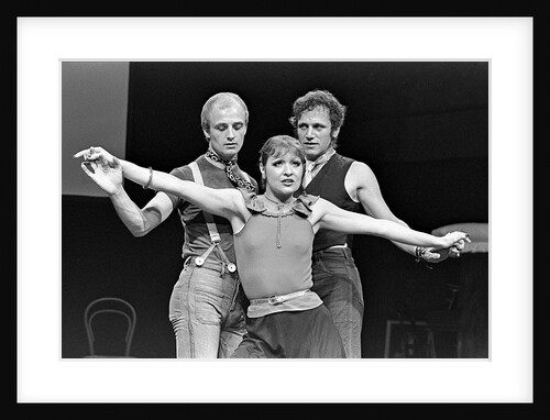Steven Berkoff, Anna Nygh and Wolf Kahler in Steven Berkoff's Agamemnon at Greenwich Theatre East by Douglas H. Jeffery
