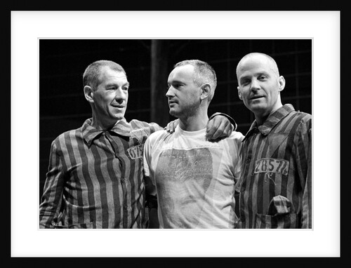 Ian McKellen, Sean Mathias and Michael Cashman in Martin Sherman's Bent at the National Theatre by Douglas H. Jeffery