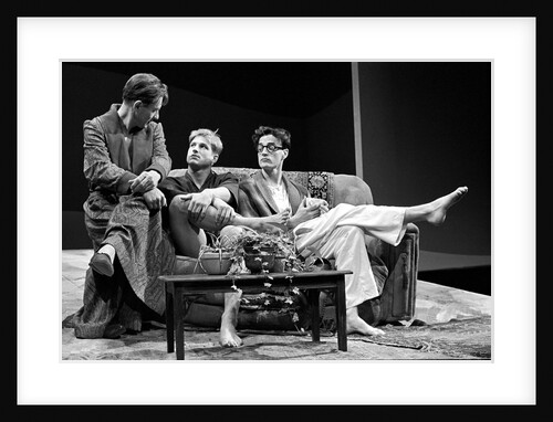 Ian McKellen, Dominic Richards and Paul Rhys, in Martin Sherman's Bent, at the National Theatre by Douglas H. Jeffery