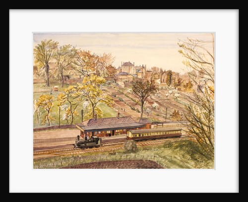 The railway station at Tetbury by Louisa Puller