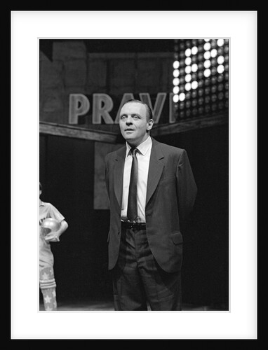 Anthony Hopkins in David Hare and Howard Brenton's Pravda at the National Theatre by Douglas H. Jeffery