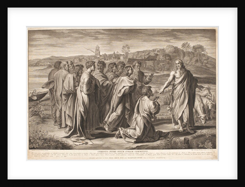 Christ's Charge to Peter by Sir Nicholas Dorigny, after a cartoon by Raphael by Raphael