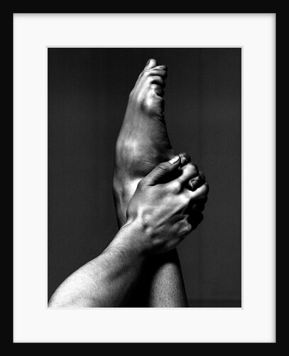 London Contemporary Dance School student's hand holding a foot by Anthony Crickmay