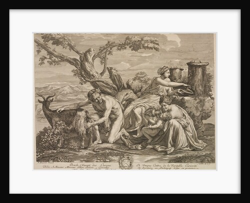 Jupiter nourished by the Corybantes by Guillaume Château; Nicolas Poussin