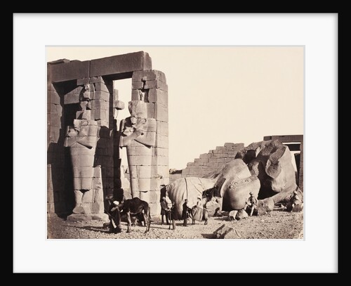 The Ramesseum of El-Kurneh by Francis Frith & Co.