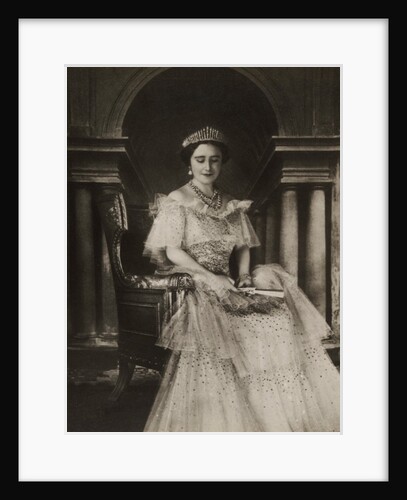 Queen Elizabeth at Buckingham Palace by Cecil Beaton