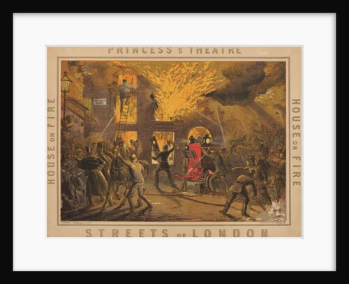 Advertising card for the play The Streets of London at Princess's Theatre by Anonymous