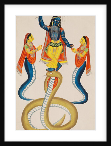 The wives of Kaliya appeal to Krishna by Unknown