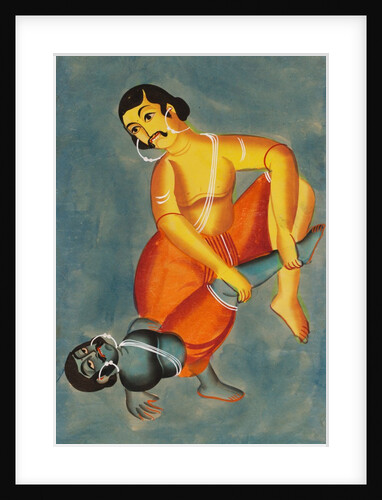 Bhima killing Kichaka by Unknown