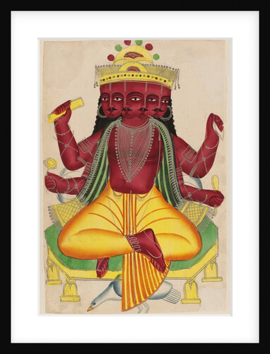 Brahma seated on a throne by Unknown