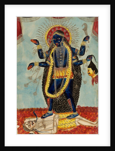 Kali dancing on Shiva by Unknown