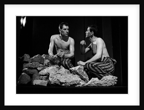 Ian McKellen and Tom Bell in Martin Sherman's Bent, at the Royal Court Theatre by Douglas H. Jeffery