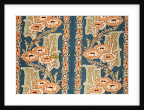 Furnishing fabric with flowers by F. Steiner & Co.