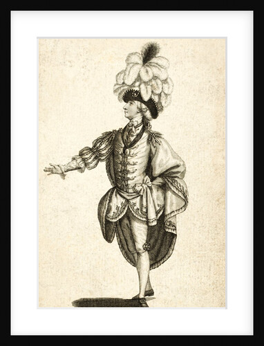 Signor Vestris as prince in the Grand Pantomime Ballet Ninnette a la Cour by J. Thornthwaite
