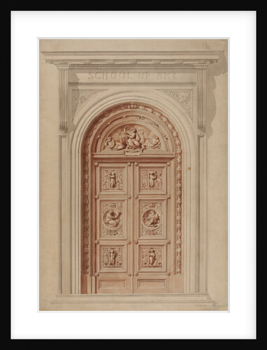 Design for a door for the School of Art by Godfrey Sykes