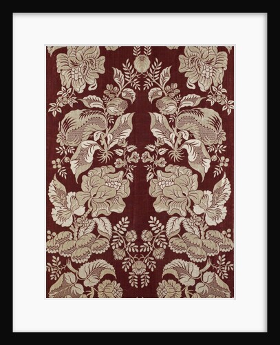 Dress fabric with flowers by Unknown