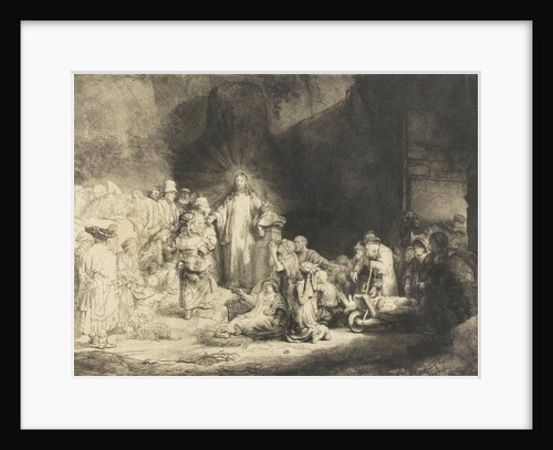 Christ healing the sick by Rembrandt van Rijn
