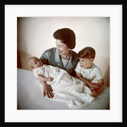 Queen Elizabeth II with Prince Andrew and Prince Edward by Cecil Beaton