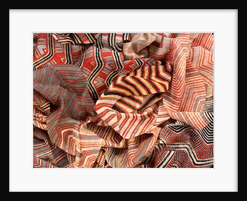Multi coloured turban cloth by Unknown