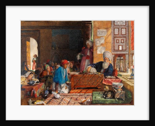 Interior of a school in Cairo by John Frederick Lewis