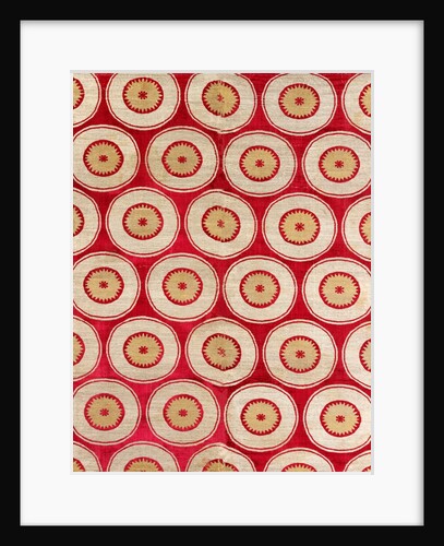 Textile with design of roundels by Unknown