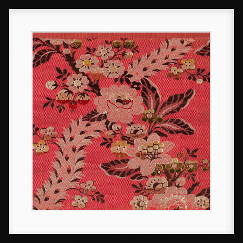 Dress fabric with a floral pattern by Anonymous