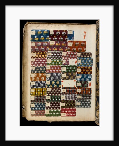 Small squares of samples of dress silk by Unknown