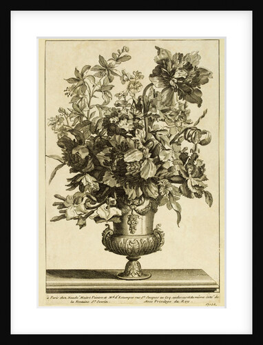 Vase and flowers by Unknown