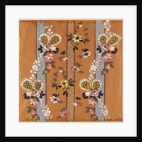 Design for a woven silk by Anonymous