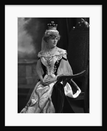 Isabel Maude Penrice, Countess Clancarty, at coronation of Edward VII by Lafayette Portrait Studios
