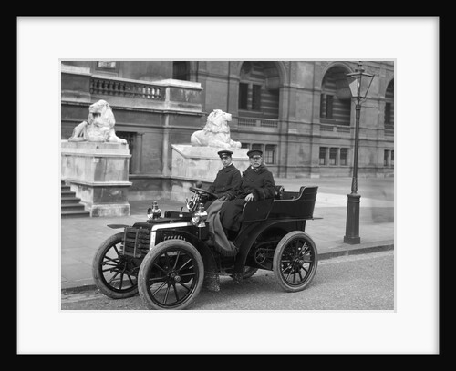 Sir Henry Thompson and his chauffeur by Lafayette Portrait Studios