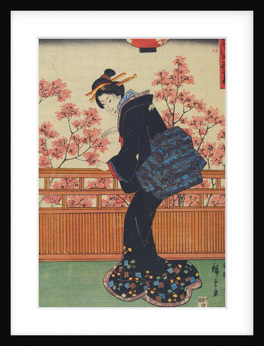 Picnic under cherry tree by Ando Hiroshige