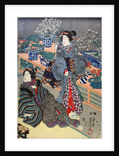 Women at the greenhouse by Utagawa Kunisada I