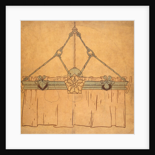 Design for an electric light for a dining room by Nelson Ethelred Dawson
