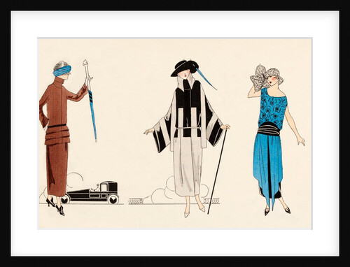Fashion plate depicting day outfits by Anonymous