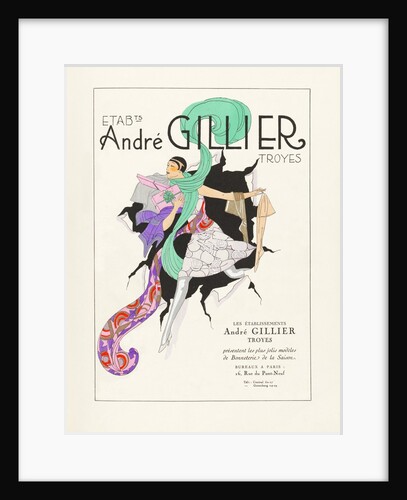 Advertisement illustration for AndrŽ Gillier, Troyes by Anonymous