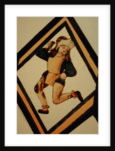 The Betley Window stained glass panel, detail of a dancer by Stuart Cox