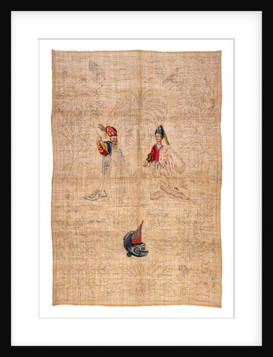 Panel of needlework by Anonymous