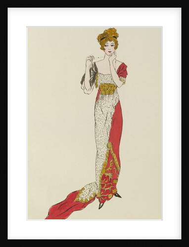 Design for summer evening dress by Jeanne Paquin