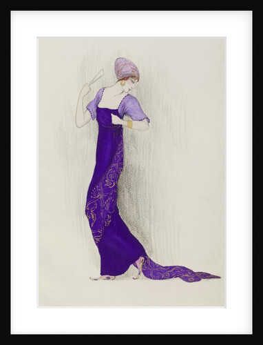 Design for winter evening dress by Jeanne Paquin