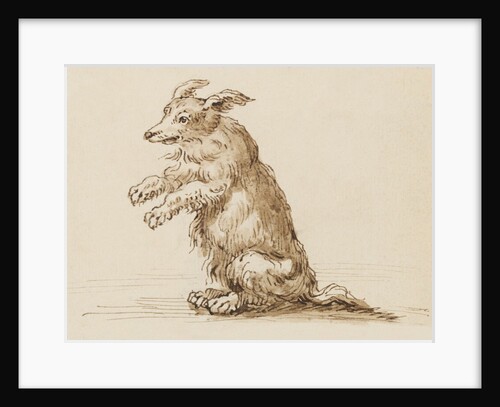 Study of a dog standing on his hind legs by William Kent
