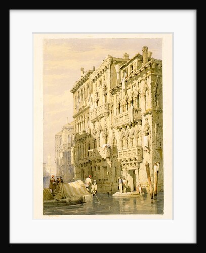 The Palzzo Contarini Fasan On The Grand Canal by Samuel Prout