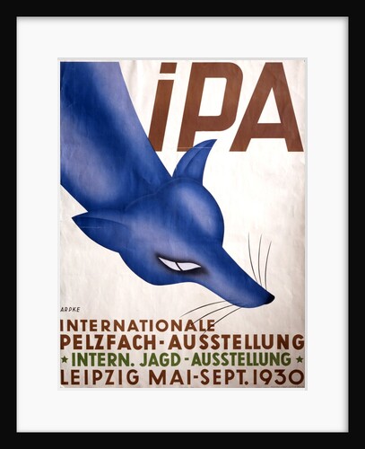 Poster advertising the International Fur Exhibition by Otto Arpke