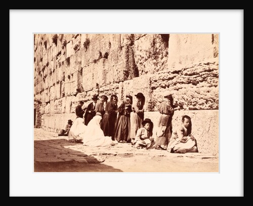 Wailing Place of The Jews Outside The Temple Walls at Jerusalem by Unknown