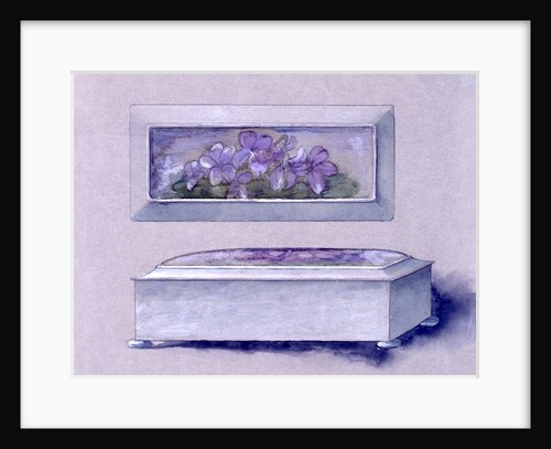 Violets and box by Charles Robert Ashbee