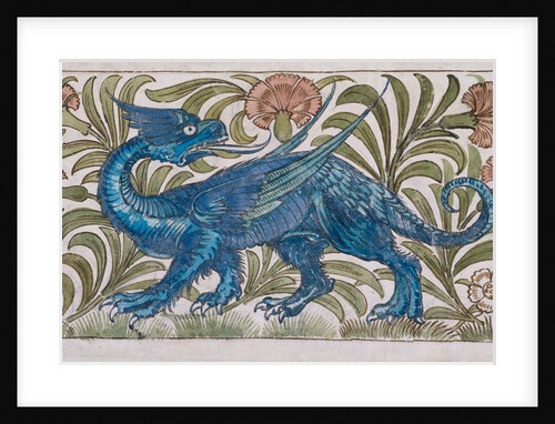 Dragon design by William De Morgan