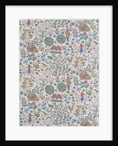 The House that Jack Built furnishing fabric by Charles Francis Annesley Voysey