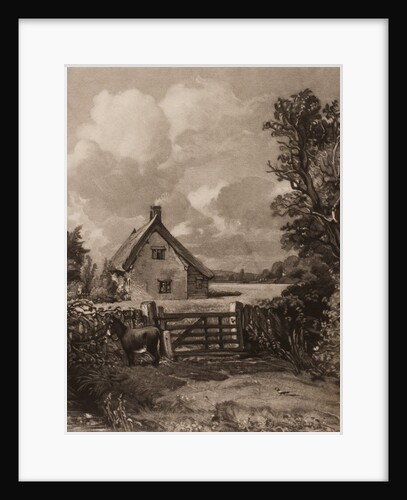 A cottage in a cornfield by David Lucas