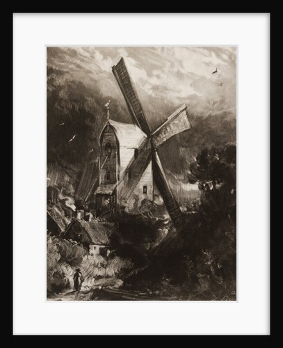 A Mill near Brighton by David Lucas