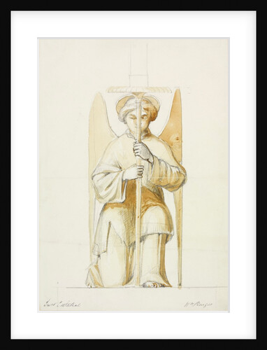 Truro Cathedral, detail of kneeling angel holding candlestick by William Burges
